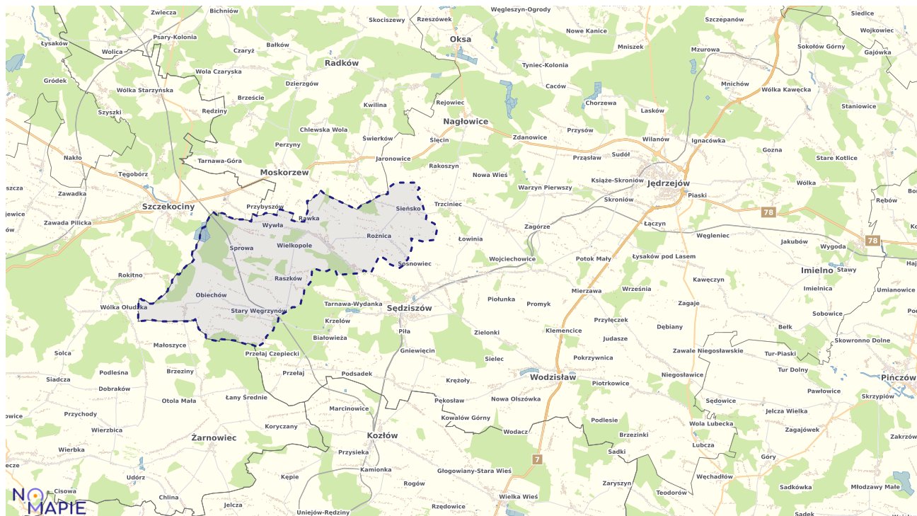 Mapa uzbrojenia terenu Słupi